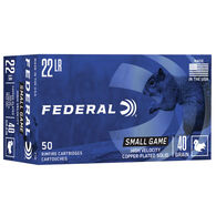 Federal Small Game 22 LR 40 Grain CPRN Ammo (50)