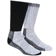Apparel Connection Men's Heavy Thermal Crew Work Sock, 2/pk