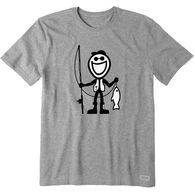 Life is Good Men's Jake Fish Crusher Short-Sleeve Sleep T-Shirt