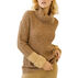 Mystree Womens Color Block Sleeve Turtle Neck Sweater