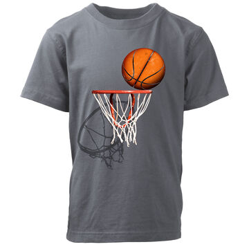 Wes and Willy Boys Basket Ball Hoop Short-Sleeve Shirt