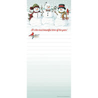 Pumpernickel Press Snowman Trio Magnetic List Notepad