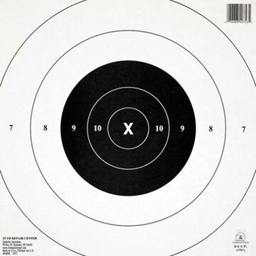Champion NRA GB8 (CP) 25 Yard Timed & Rapid Fire Paper Target - 12 Pk.