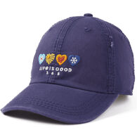 Life is Good Women's LIG 365 Hearts Sunwashed Chill Cap
