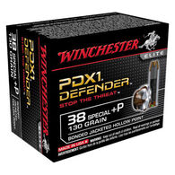 Winchester PDX1 Defender 38 Special +P 130 Grain Bonded JHP Handgun Ammo (20)