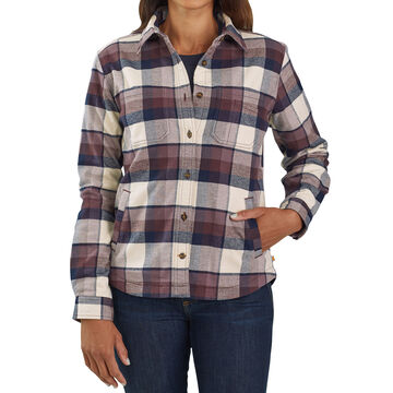 Carhartt Womens Rugged Flex Hamilton Fleece-Lined Long-Sleeve Shirt