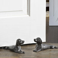 Giftcraft Laying Dog Cast Iron Door Stopper