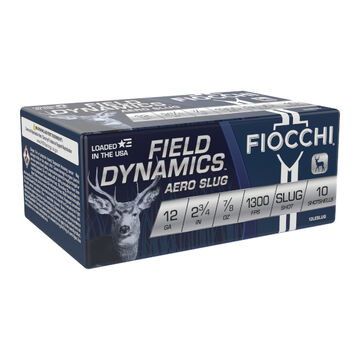 Fiocchi Field Dynamics 12 GA  2.75 7/8 oz. Slug Ammo (10)