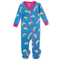 Hatley Infant Girl's Shooting Stars Baby Long-Sleeve Footed Sleeper Pajama