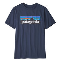 Patagonia Boy's Regenerative Organic Certification Cotton P-6 Logo Short-Sleeve Shirt