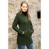 Aran Crafts Womens Long Hooded Celtic Knot Zip Front Irish Sweater