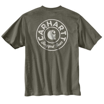 Carhartt Mens Big & Tall Loose Fit Heavyweight Logo Graphic Short-Sleeve T-Shirt