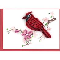 Quilling Card Cardinal Gift Enclosure Mini Card