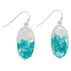Periwinkle By Barlow Womens Glittering Turquoise Shell Inlay Earring