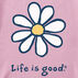 Life is Good Womens LIG Daisy Crusher Vee Short-Sleeve T-Shirt