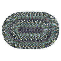 Capitol Earth Oval Blueberries & Cream Braided Rug