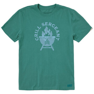 Life is Good Mens Grill Sergeant Crusher Short-Sleeve T-Shirt