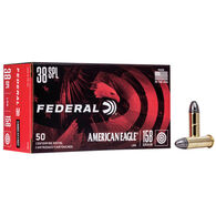 Federal American Eagle 38 Special 158 Grain LRN Handgun Ammo (50)