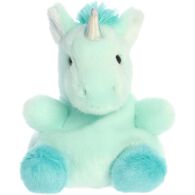 Aurora Palm Pals 5" Tilly Blue Unicorn Plush Stuffed Animal