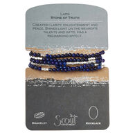 Scout Curated Wears Women's Stone Wrap Lapis - Stone of Truth Necklace/Bracelet