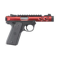 Ruger Mark IV 22/45 Lite TB Red Anodized 22 LR 4.4" 10-Round Pistol w/ 2 Magazines