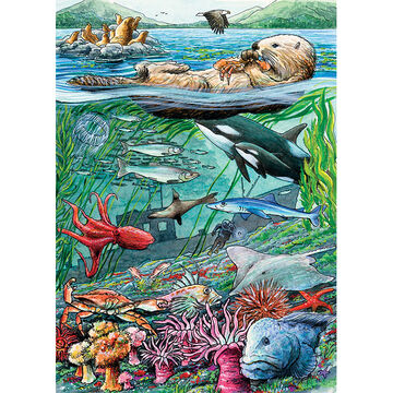 Cobble Hill Tray Puzzle - Life on the Pacific Ocean