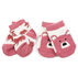 Hatley Infant Girls Little Blue House Pink Bears on Natural Baby Sock, 2-Piece