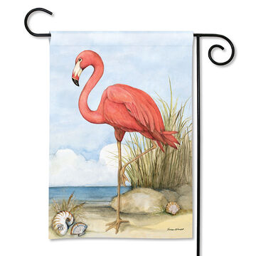 BreezeArt Flamingo Cove Garden Flag