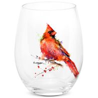 DEMDACO Dean Crouser Cardinal Stemless Wine Glass