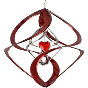 Red Carpet Studios Cosmix 14 Red w/ Heart Double Wind Spinner