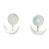 Scout Curated Wears Womens Stone Moon Phase Ear Jacket - Opalite/Silver