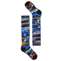 SmartWool Youth Ski Zero Cushion Skication Print Over the Calf Sock