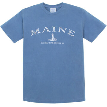 Austins Inc. Mens Maine Lighthouse Short-Sleeve T-Shirt