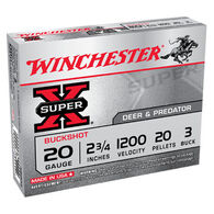 Winchester Super-X 20 GA 2-3/4" 20 Pellet #3 Buckshot Ammo (5)
