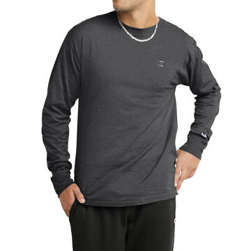 Champion Mens Classic C Logo Long-Sleeve T-Shirt