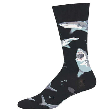 Socksmith Design Mens Shark Chums Crew Sock