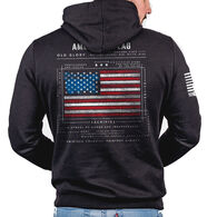 Nine Line Apparel Men's American Flag Schematic Hoodie