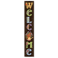 My Word! Welcome - Multicolor w/ Watering Can Porch Board