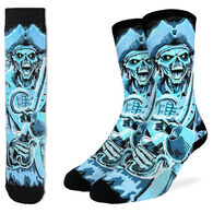 Good Luck Sock Men's Evil Ghost Pirate Crew Sock