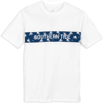 Southern Tide Mens Palmetto Chest Stripe Short-Sleeve T-Shirt