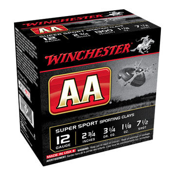 Winchester AA Target 12 GA 2-3/4 1-1/8 oz. #7-1/2 Shotshell Ammo (25)