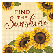 Carson Home Accents Sunshine Sunflower Square Coaster