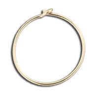 Mark Steel Jewelry Women's 13mm Gold Thin Wire Hoop Earring