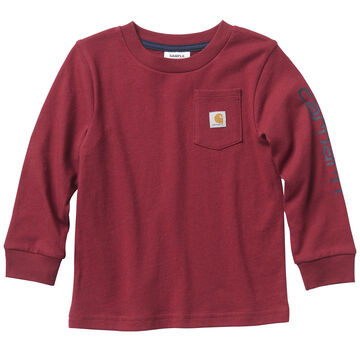 Carhartt Toddler Boys Logo Pocket Long-Sleeve Shirt
