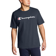 Champion Men's Classic Script Logo Jersey Short-Sleeve Shirt