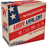 Winchester USA VALOR Super X 12 GA  2.75" 9 Pellet #00 Buckshot Ammo (25) - Limited Edition