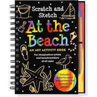 At the Beach Scratch & Sketch Trace-Along Art Activity Book