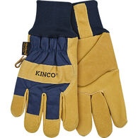 Kinco Men's Lined Pigskin Palm Knit Wrist Glove