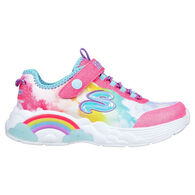 Skechers Girls' S Lights - Rainbow Racer Athletic Shoe