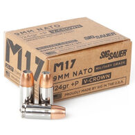 SIG Sauer M17 V Crown 9mm+P 124 Grain JHP Pistol Ammo (20)